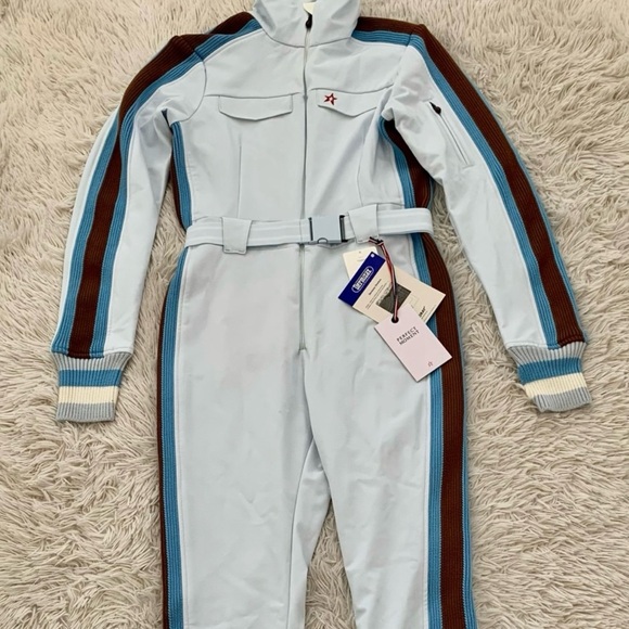 NWT perfect moment striped belted ski suit - Picture 2 of 8